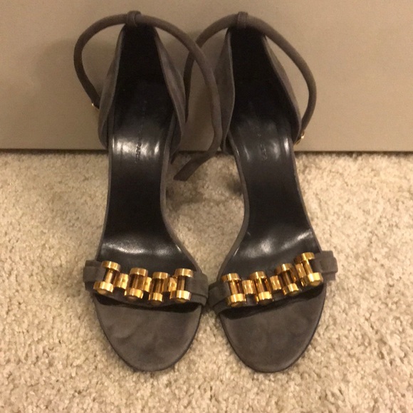 💯 Authentic Balenciaga metallic sandals Size 37 - Picture 1 of 6